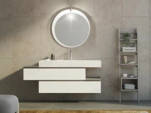 LEGNOBAGNO Настенная тумба под умывальник с ящиками Freedom lineare