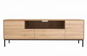 Ethnicraft Тумба под ТВ из дуба с ящиками Oak whitebird 051466