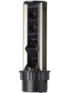 Блок электрических розеток Solo 12007 Silver NAVAKO