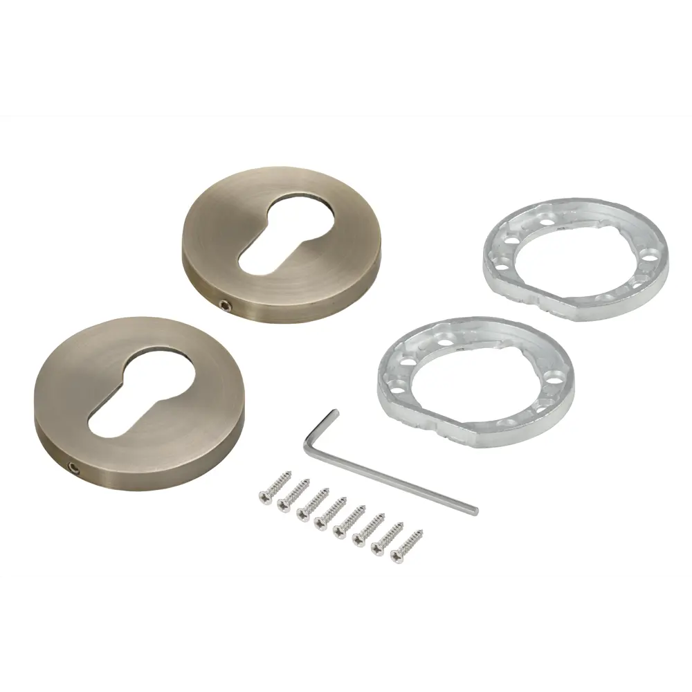 Накладка на замочную скважину KREAFORTA SC-R2 51.6 мм цвет бронза STLM-2097308 - Вид №1