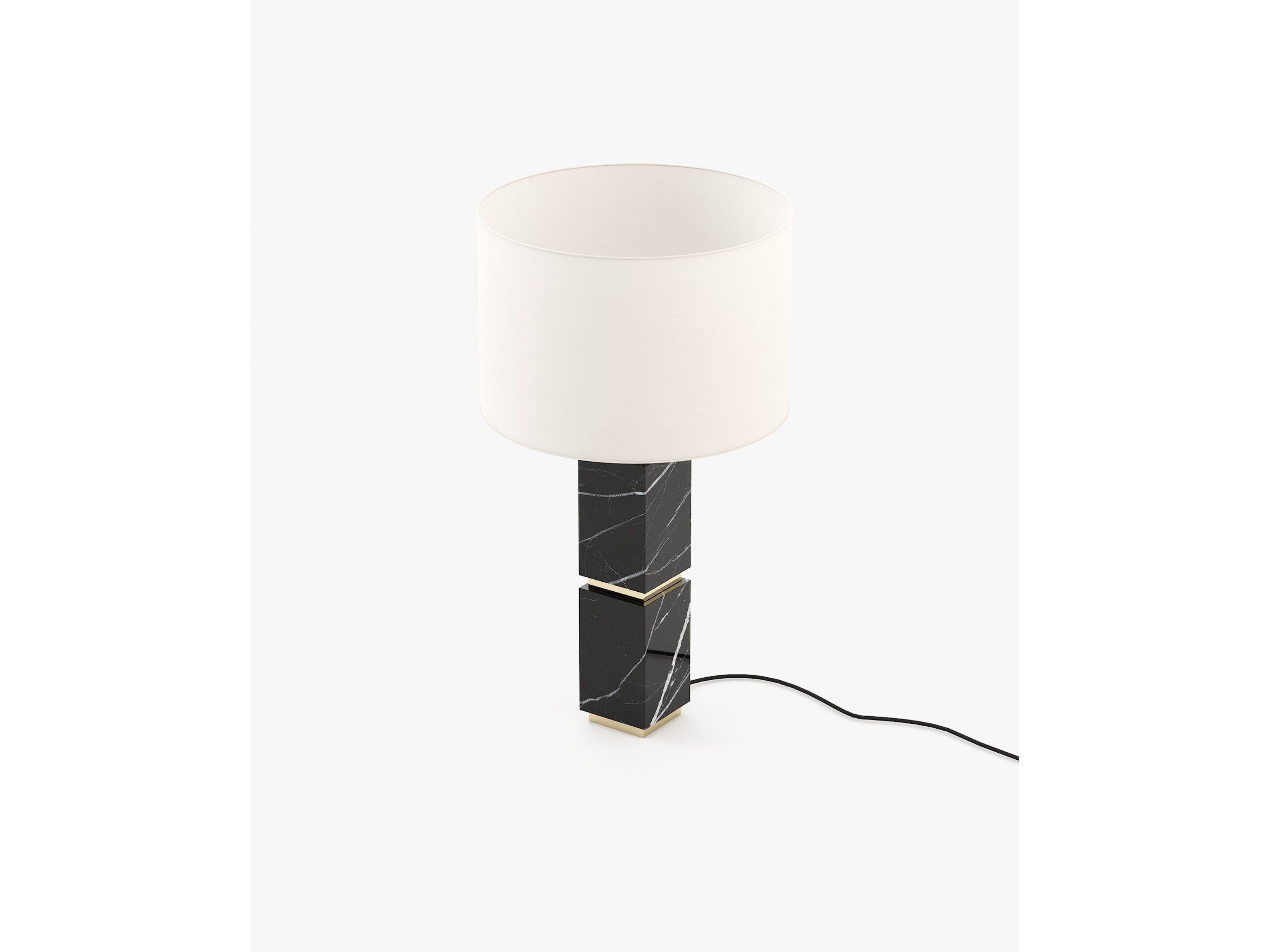 Настольная лампа из черного мрамора Marquina Laskasas QUENTIN ARCH-00107952 - Вид №1