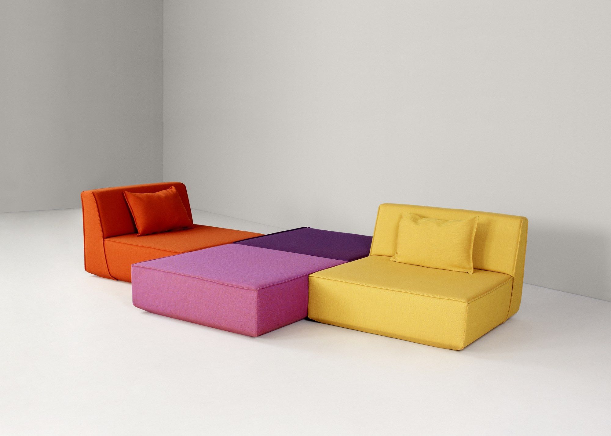 Модульный квадратный пуф из ткани Cubit by Mymito ARCH-00073733 - Вид №26