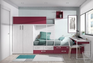 103210 Мебельный комплект с кроватью-чердаком Ambiente 35 Arasanz Oslo