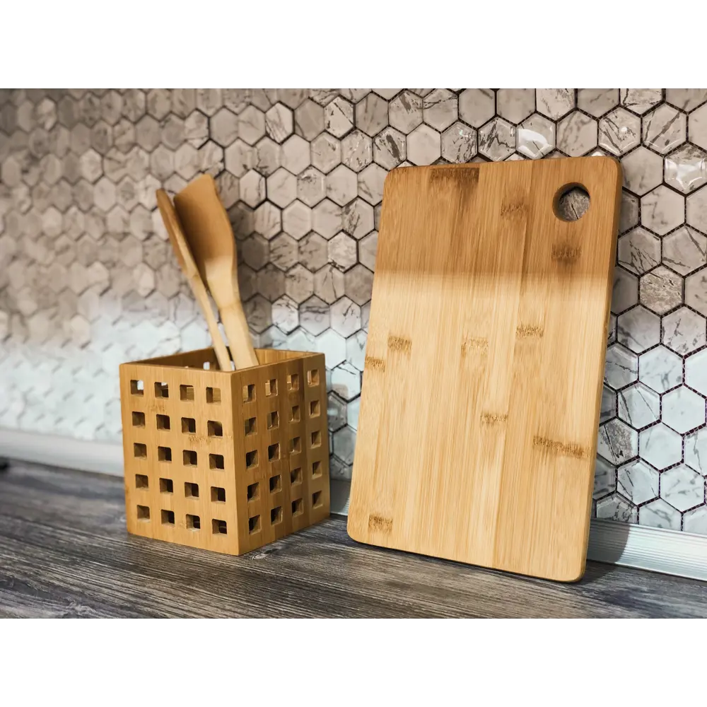 Подставка для приборов BAO 12x12x14 см бамбук Santreyd STLM-2151699 - Вид №7