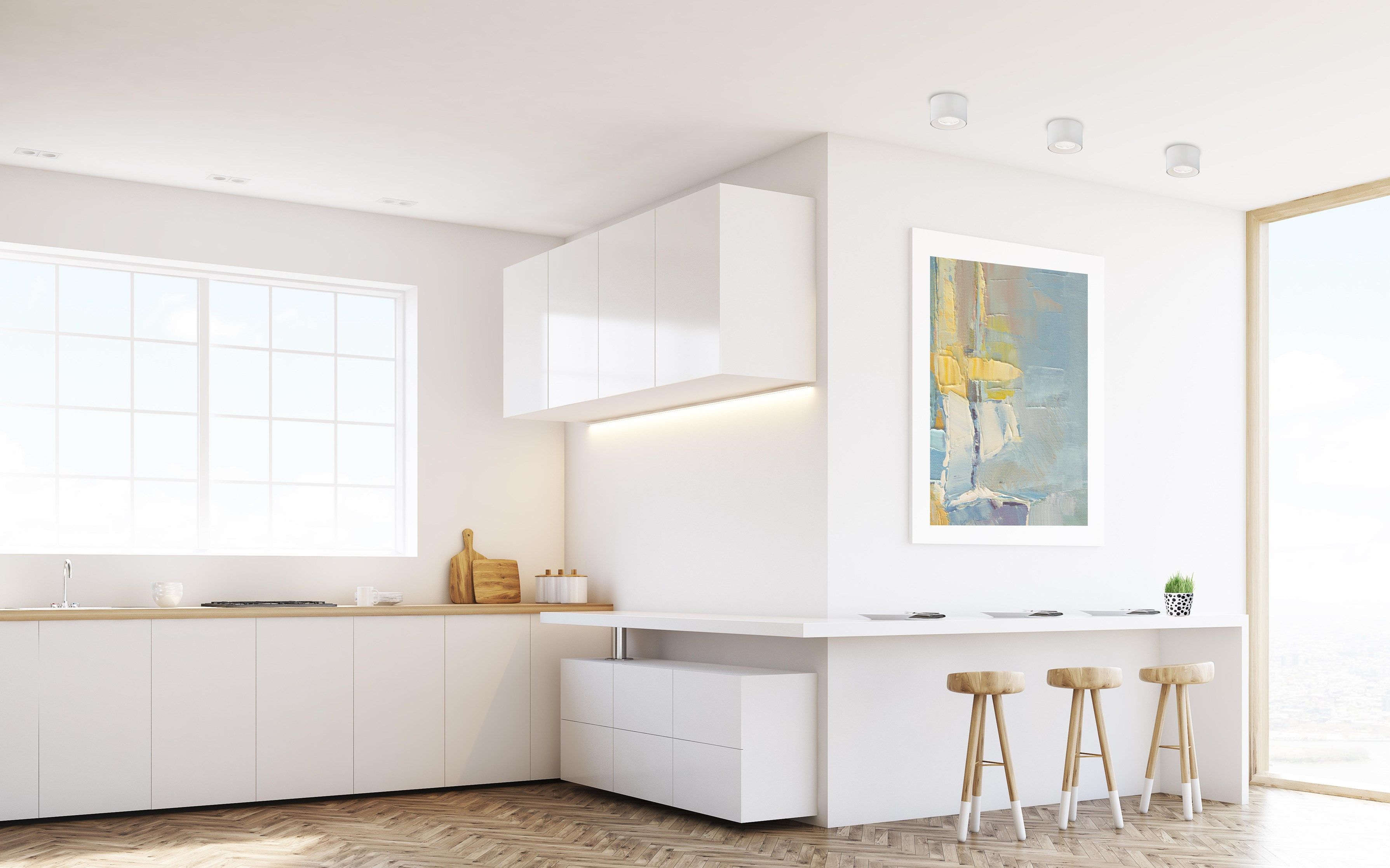 Литой алюминиевый потолочный светильник Zafferano Солнце ARCH-00098003 - Вид №1