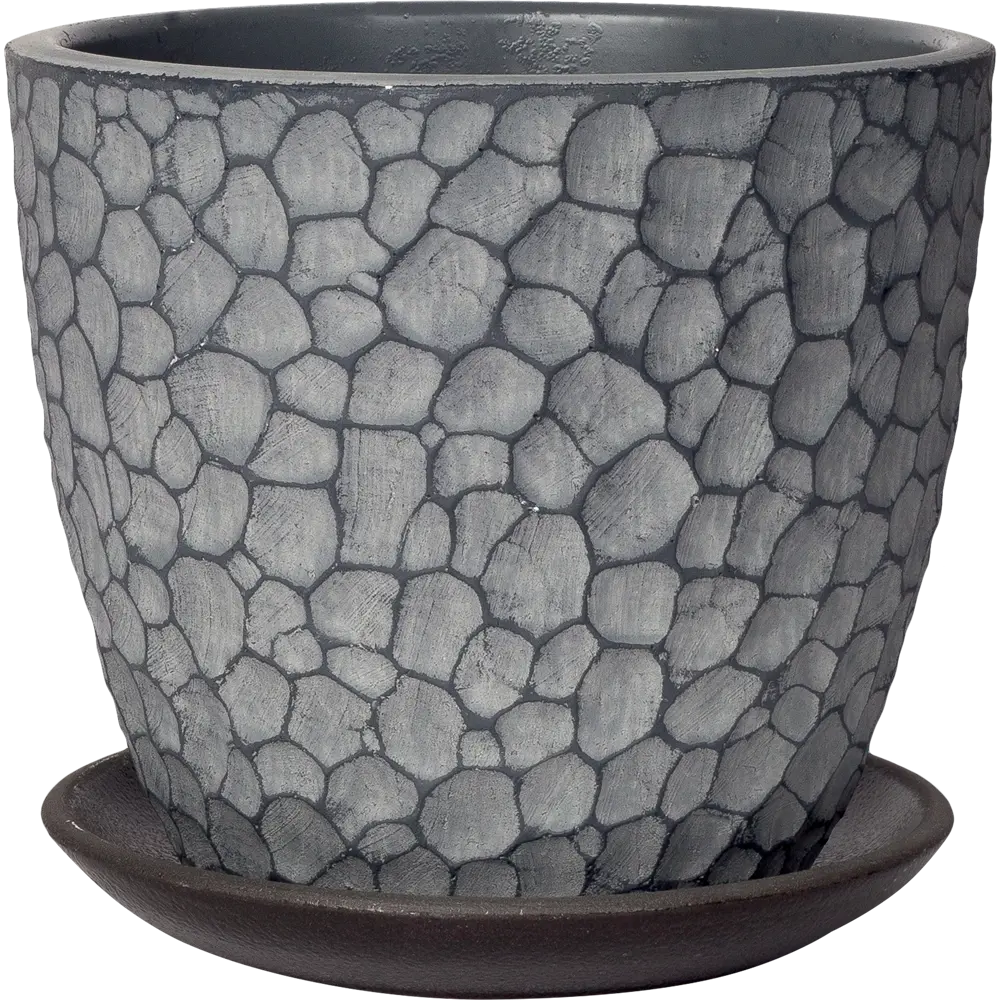 Горшок цветочный Манго ø15 v1.3 л бетон серый Santreyd STLM-2210874