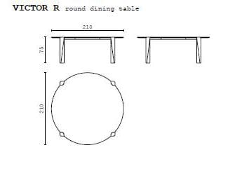 Круглый мраморный стол CPRN HOMOOD Shapes ARCH-00119519 - Вид №2