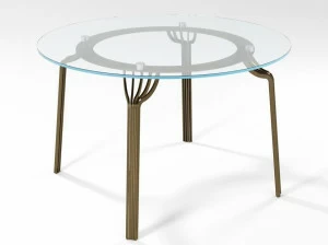 Barel Круглый обеденный стол из хрусталя