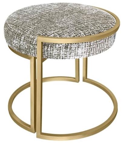 FRATO Круглый пуф из ткани Cabochon Fup240004aal  - Вид №1