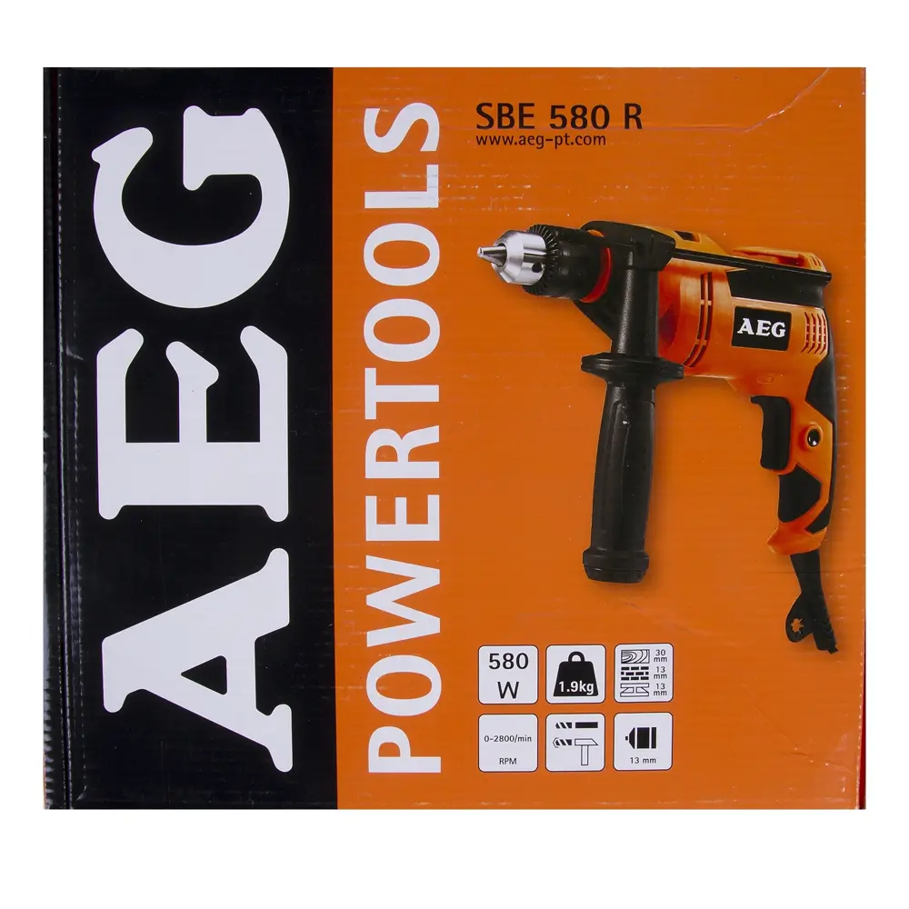 Дрель сетевая ударная AEG SBE 580, 580 Вт STLM-2052583 - Вид №4