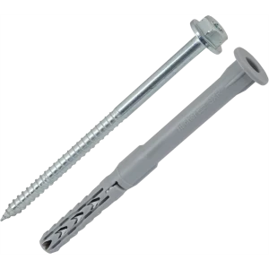 Дюбель-шуруп Fischer SXR FUS фасадный 10x120 мм нейлон/оцинкованная сталь