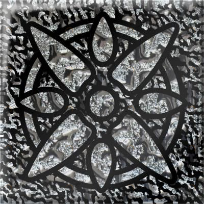 Напольная вставка Звезда платина 6,6х6,6 Роскошная мозаика sun-id-329508