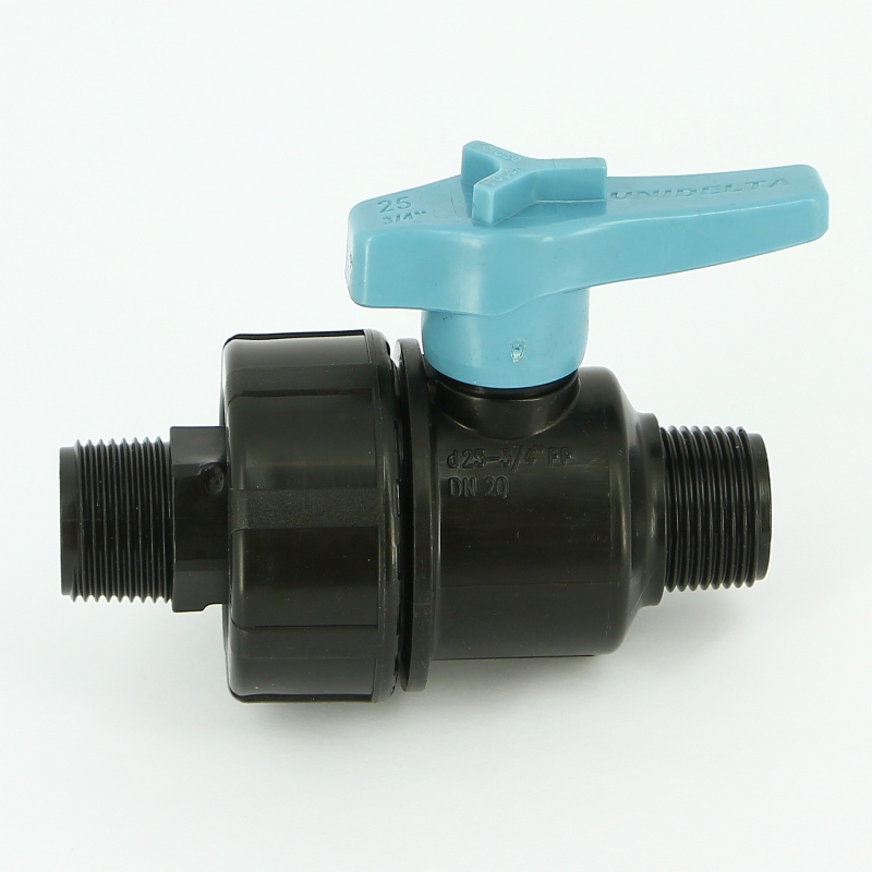 Кран НН Unidelta 3/4" для труб ПНД полипропилен PP-B 1074003003001