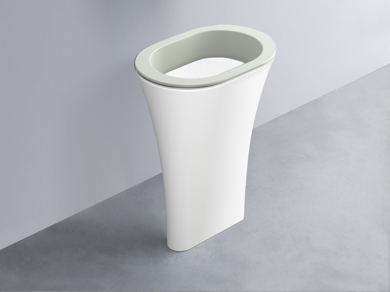 AMLA65-PM+AMPILO-BL+AMCOLO-BL Раковина Amedeo Ovale отдельностоящая cielo Enjoy + Amedeo Ceramica Cielo