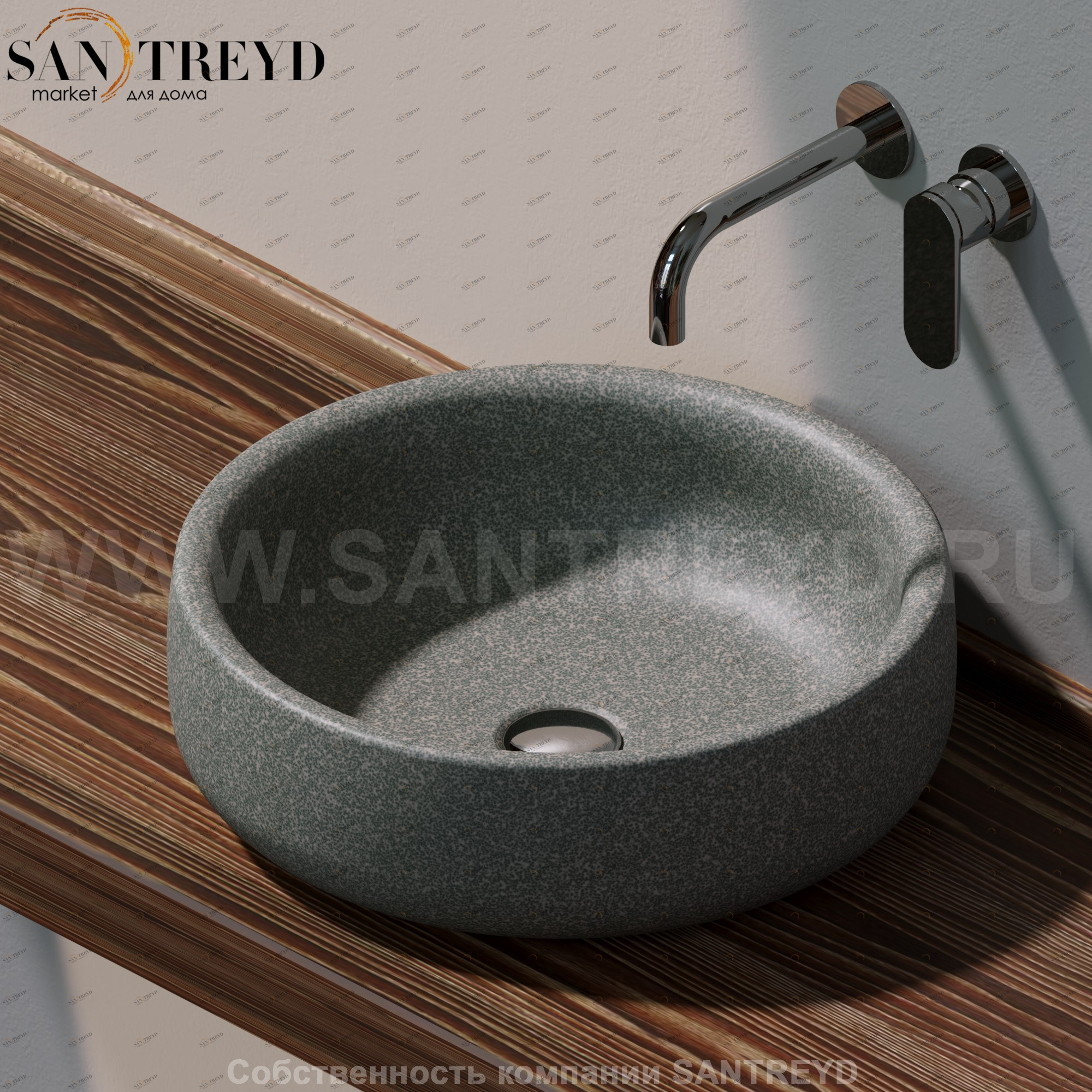 BN46A7037 Накладная раковина на столешницу  круглая Ceramica Flaminia Bonola