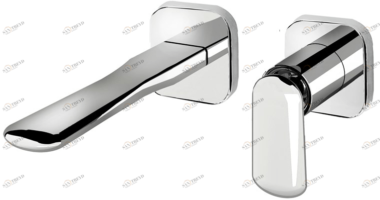 Fir Italia Смеситель для умывальника настенный из латуни с одной ручкой Dynamica 88 8818108