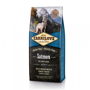 ПР0039869 Корм для собак Carnilove беззерновой, лосось сух. 12кг Brit