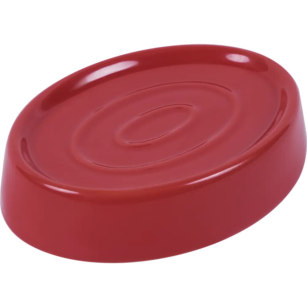 Мыльница Veta овальная, керамика, цвет алый АКВАДЕКОР STLM-2102992