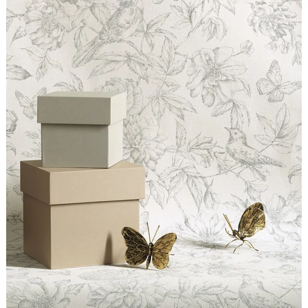 Обои флизелиновые Rasch Florentine серые 0.53 м 449440 STLM-2016660 - Вид №3