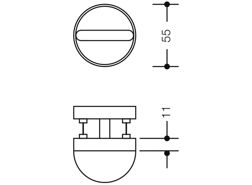 306.23PBNR туалетная розетка HEWI System 111 | Polyamid  - Вид №6