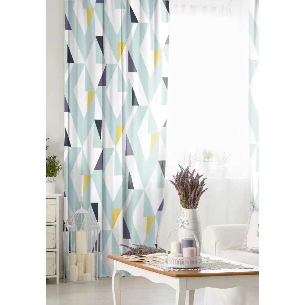 Штора на ленте «Небо» 150x260 см цвет жёлтый SEASONS STLM-2019734 - Вид №5