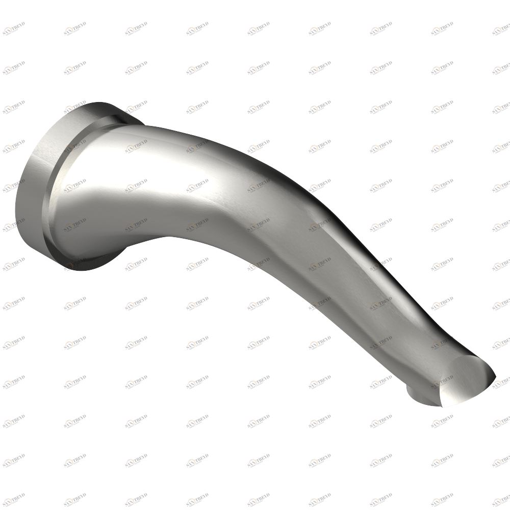 U3E-22G Излив для ванны встраиваемый в стену - ГОЛИАФ Thg-paris Багатель с чёрным камнем Матовый никель U3E 22G CAT.C