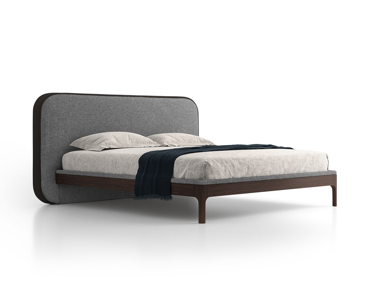 Деревянная двуспальная кровать с мягким изголовьем Santalucia Mobili PONENTE ARCH-00027171