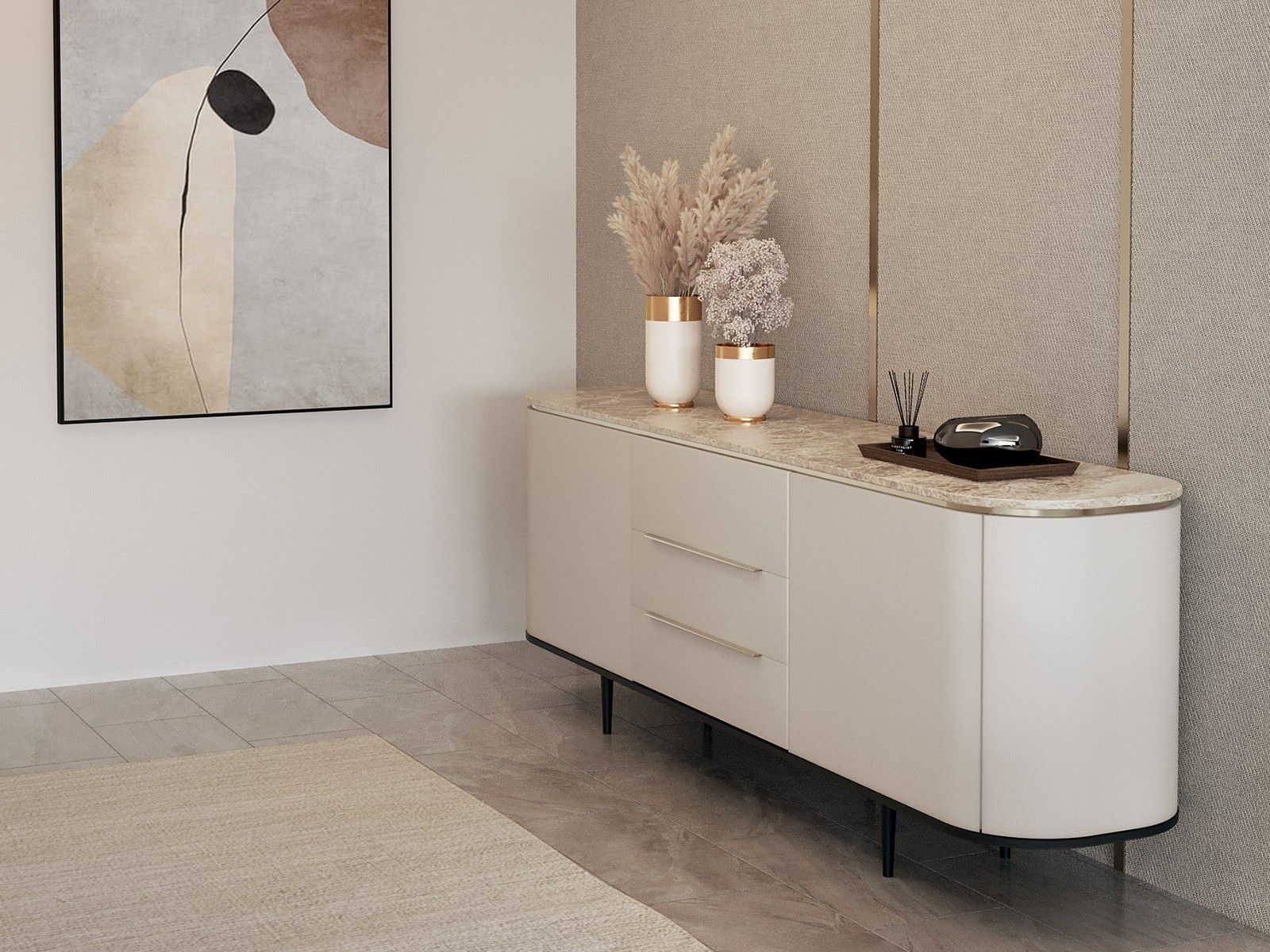 Деревянный шкаф с распашными дверцами и ящиками ANA ROQUE INTERIORS Elegance ARCH-00068136 - Вид №1