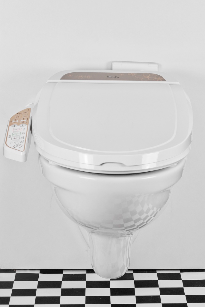 Комплект электронное биде SensPa + подвесной унитаз Jacob Delafon Patio EDV102-00 L-форма Подвесной унитаз Jacob Delafon Patio + JK900CL sun-id-2005364