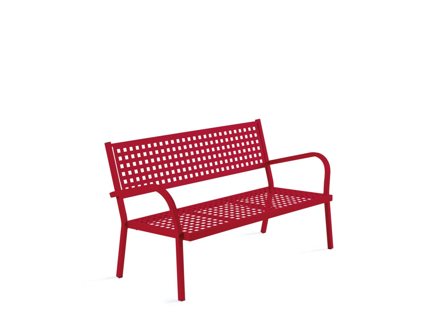 Металлическая садовая скамейка с подлокотниками Vermobil ARCH-00085459 - Вид №16