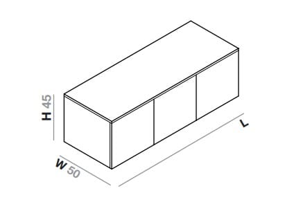 Деревянная секционная раковина с дверцами Inbani слой ARCH-00135880 - Вид №2