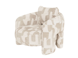 Тканевое кресло с подлокотниками