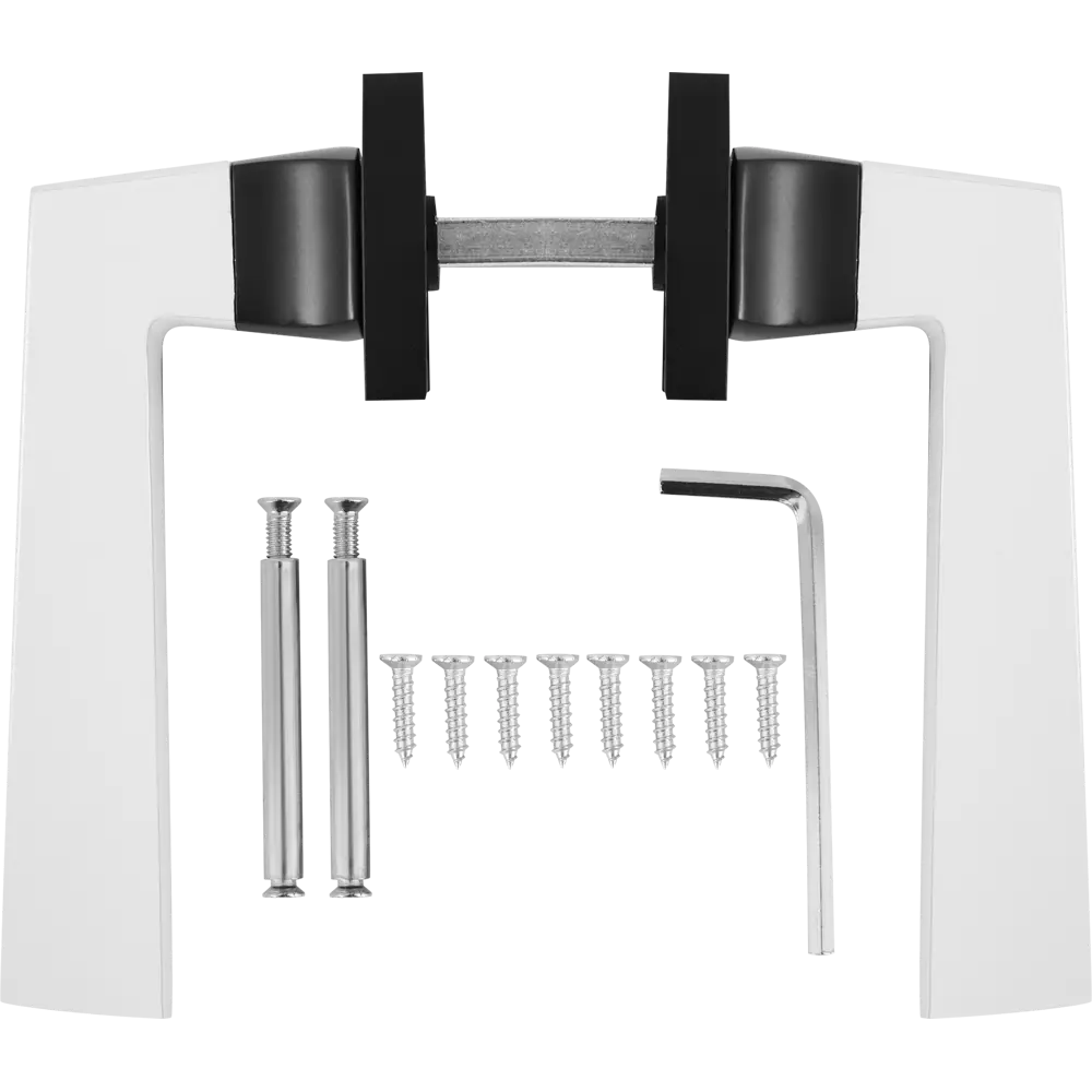Дверные ручки 128 BL, комплект, цвет черный Santreyd STLM-2206640 - Вид №1