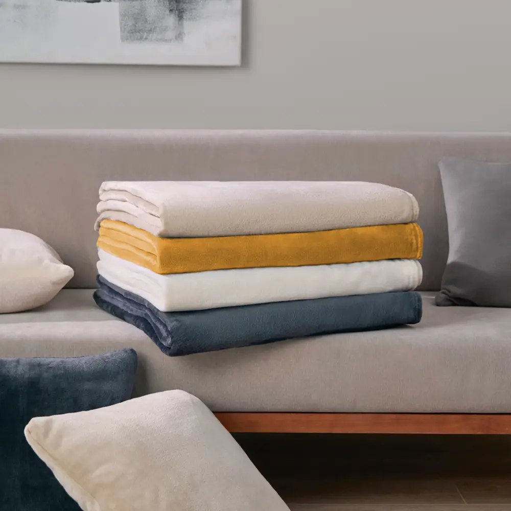 Плед KREAFORTA Flandria 200x220 см фланель цвет горчица STLM-2141961 - Вид №9