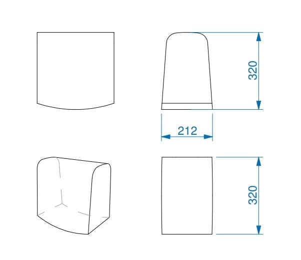 Модульный пуф из пены QM Quinze & Milan UDA ARCH-00098284 - Вид №29