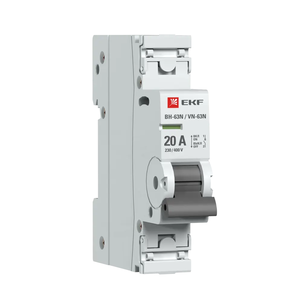 Выключатель нагрузки EKF Proxima ВН-63 1P N 20 А STLM-2170568