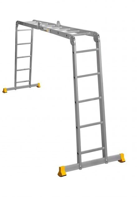 Лестница-трансформер. Профессиональная серия  2 секции по 4 ступени + 2 секции по 5 ступеней  2*4+2*5