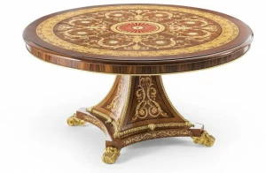 OAK Круглый обеденный стол из розового дерева Galleria