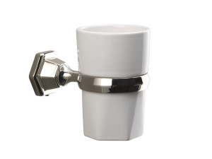 Керамический и латунный настенный держатель зубной щетки