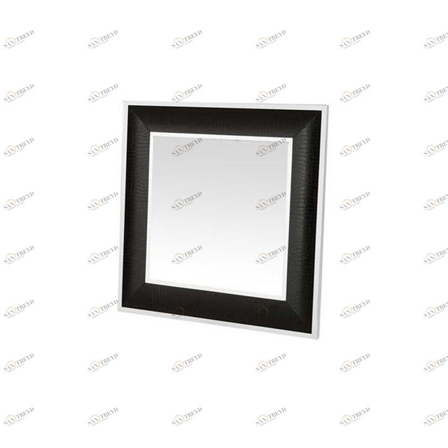 Зеркало квадратное черное "под крокодила" Croco от Eichholtz EICHHOLTZ ДИЗАЙНЕРСКИЕ, EICHHOLTZ 062695 Черный 