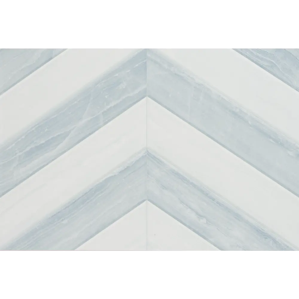 Плитка настенная Ars Шеврон 40x27 см 1.08 м² мрамор цвет голубой Santreyd STLM-2154789