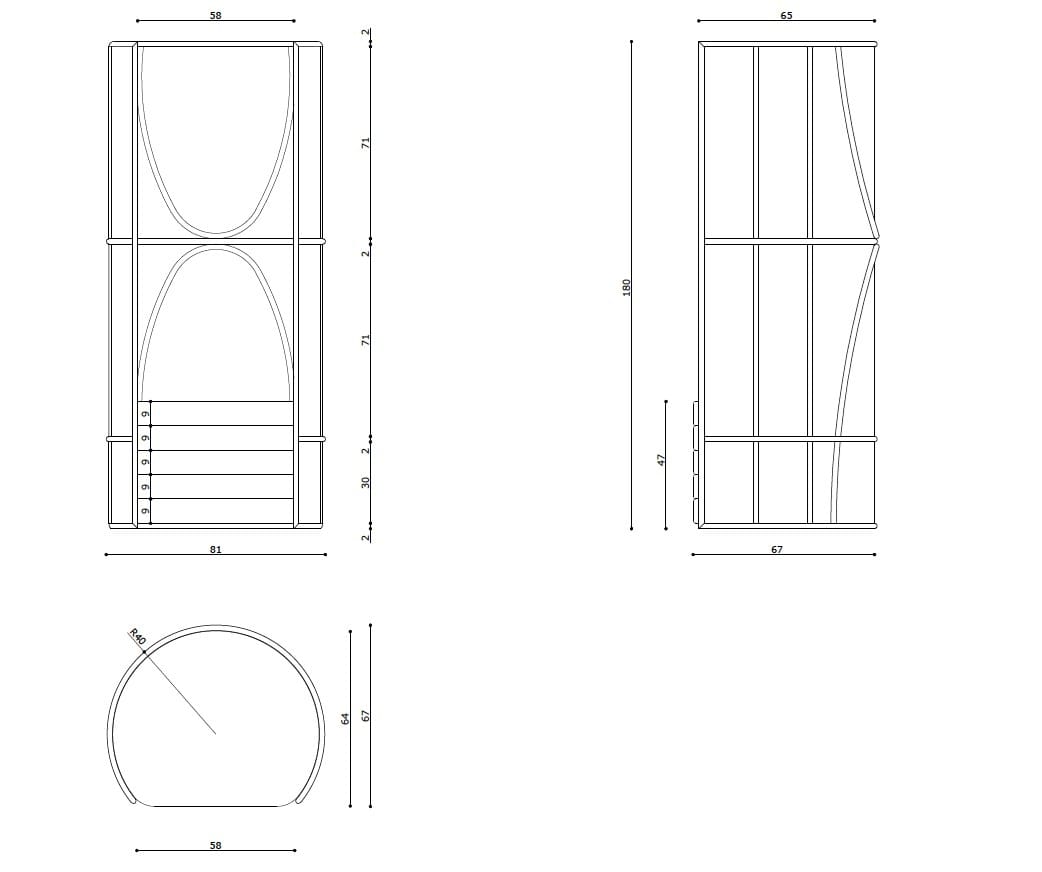 Кресло с высокой спинкой Bottega Intreccio LISETTA ARCH-00029339 - Вид №8