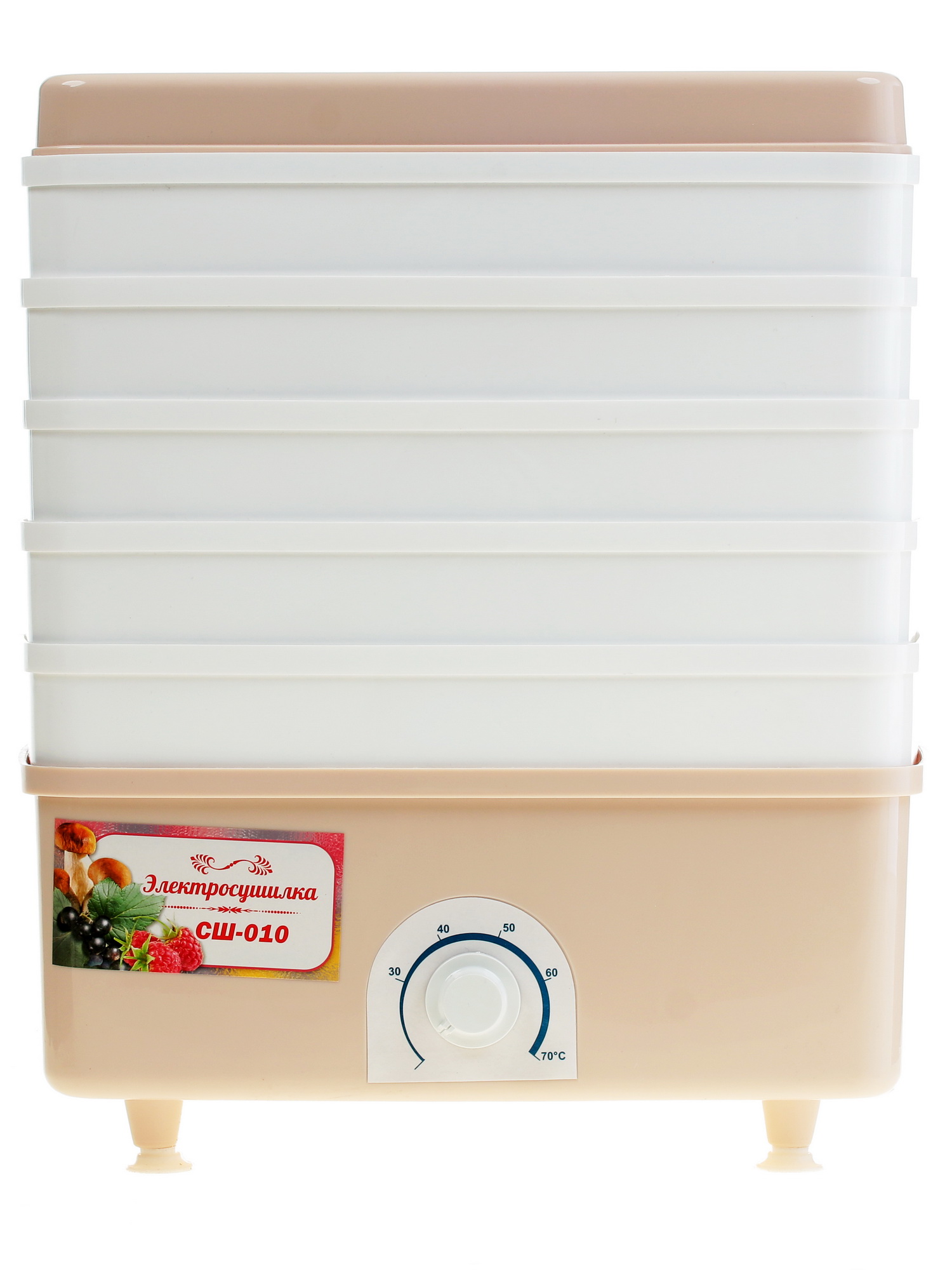 1088119 Сушилка для овощей и фруктов Чудесница-Люкс СШ-010 бежевый STDN-0030250 - Вид №1