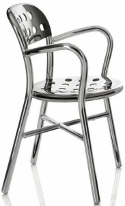 Magis Штабелируемый садовый стул с подлокотниками Pipe