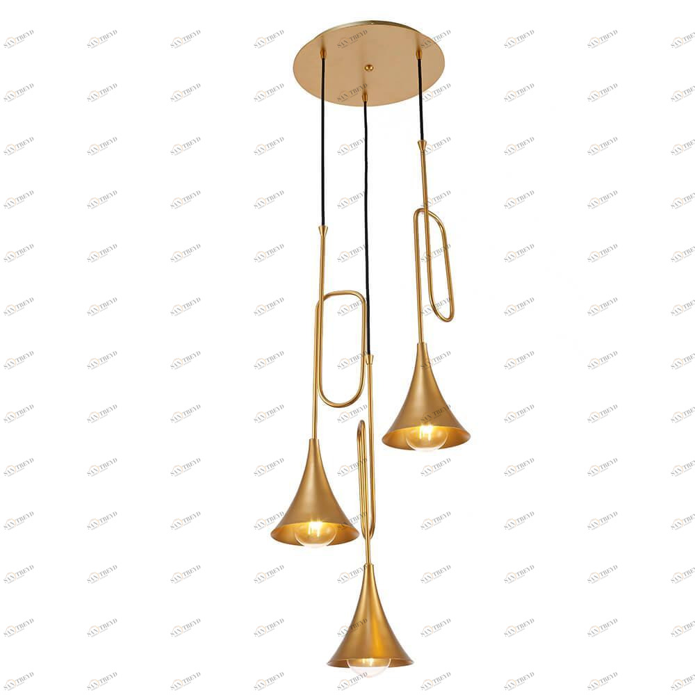 Подвесная люстра Mantra Jazz Pintura Oro 6351 MANTRA ДИЗАЙНЕРСКИЕ, JAZZ PINTURA ORO 137931 Золотой 