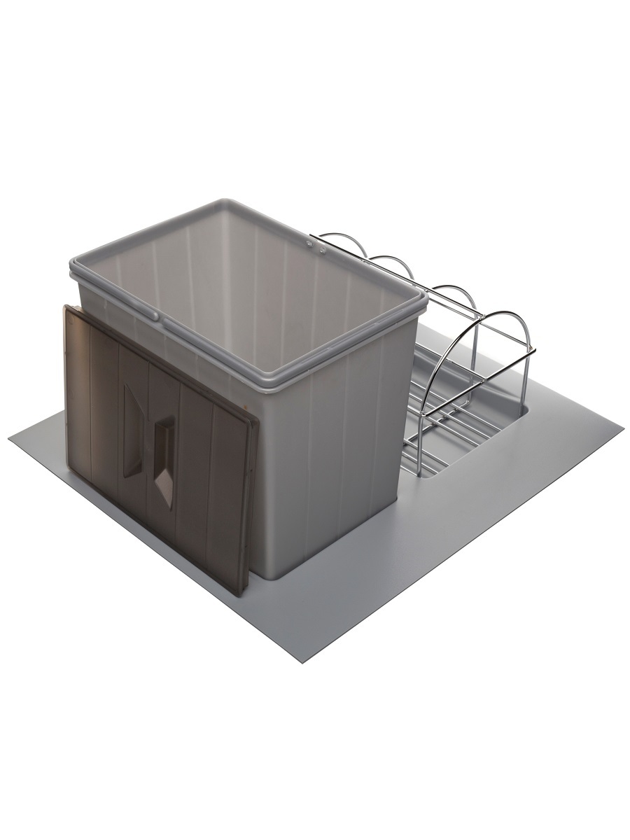 Система сортировки мусора Omega Duet 450/16 Metallic Grey NAVAKO 10187 - Вид №2
