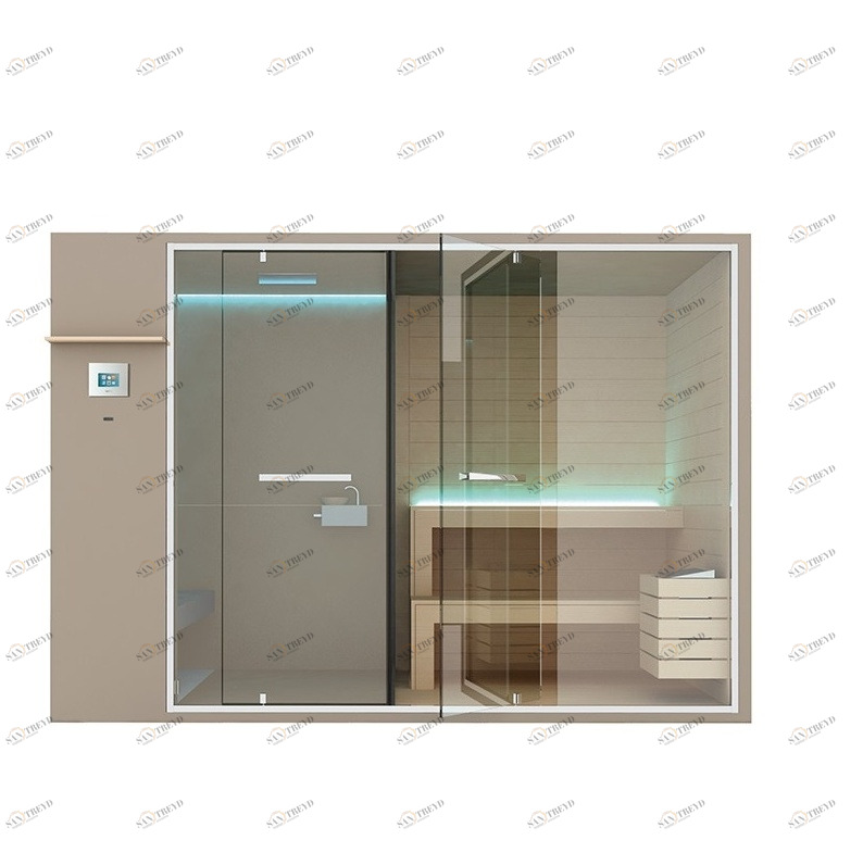 СПА: ХАМАМ С ДУШЕМ И САУНА 350 УГЛОВАЯ ETHOS Gruppo Geromin SSAET6E2DH