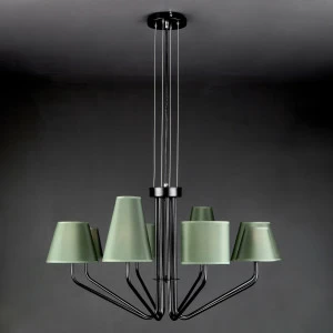 Подвесная люстра Eurosvet Ornato 70074/8 черный EUROSVET ORNATO 187562 Зеленый