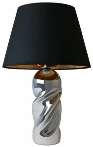 Mineheart Настольная лампа из стекла с тканевым абажуром  Lig/061