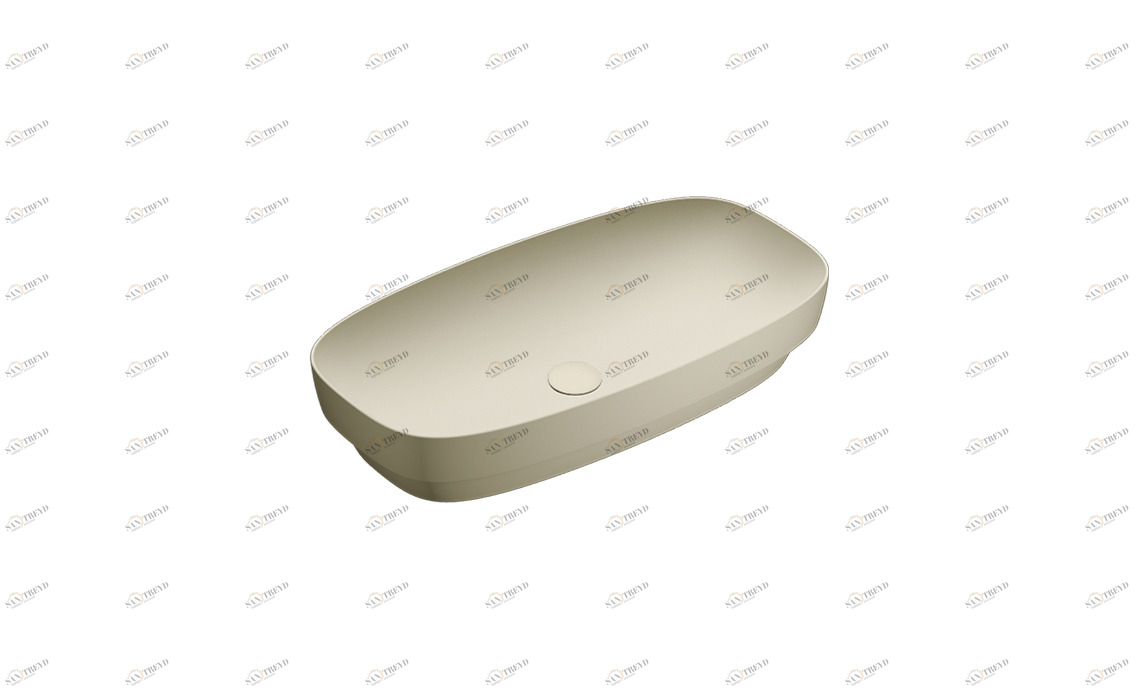 175AGRLXGS Накладная раковина на столешницу  овальная CERAMICA CATALANO Green